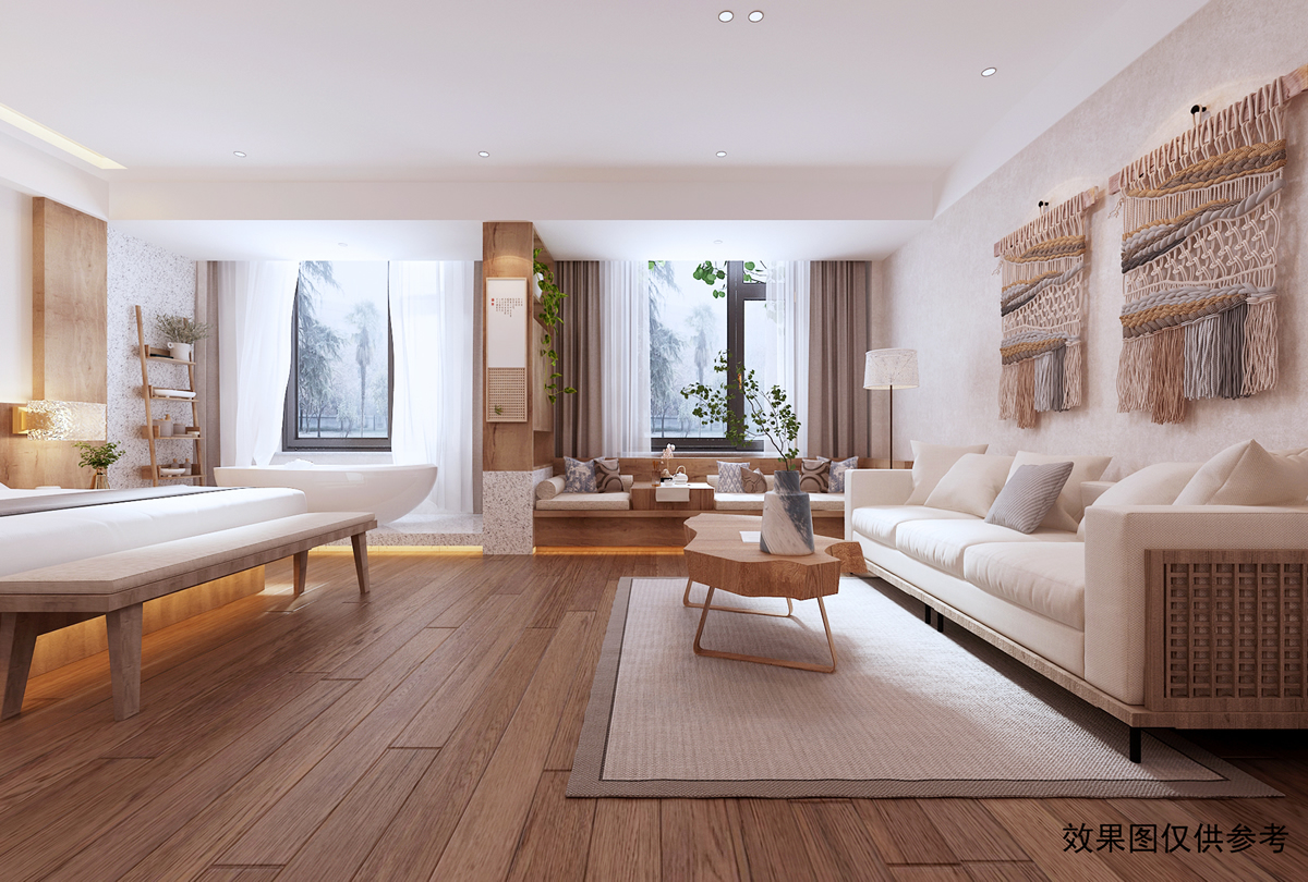 厵村CG02民宿现代套房装修(图2)