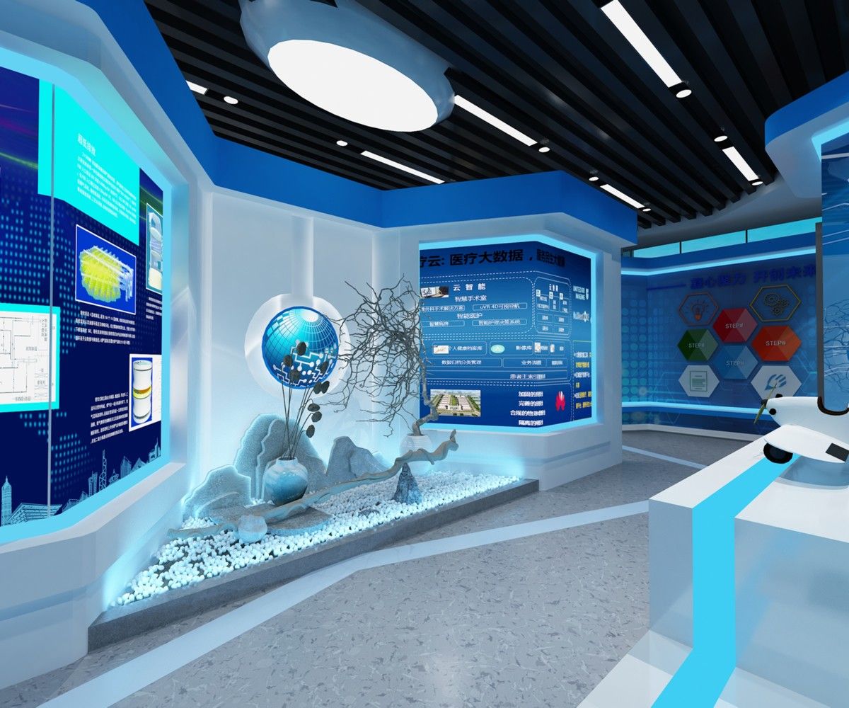 阜阳复创科技500m²科技风展厅装修设计项目(图5)