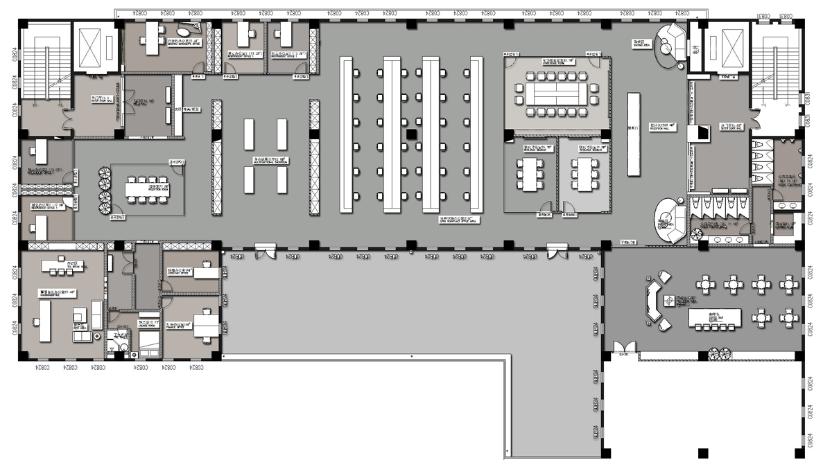 巢湖英和科技6000平方办公楼装修(图1) 巢湖英和科技6000平方办公楼装修(图1)
