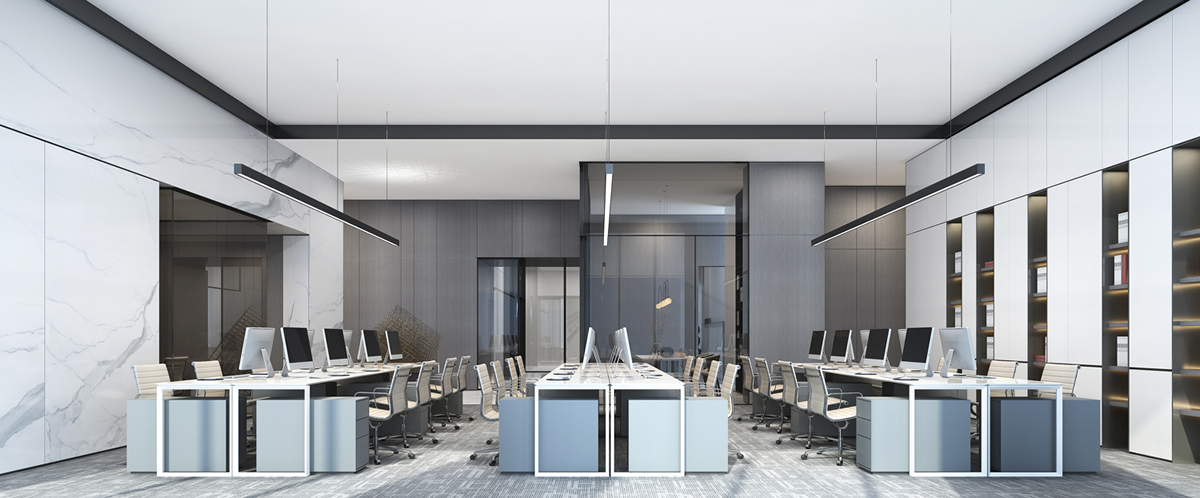 安徽永昌新材料3400平极简风办公楼装修(图2) 安徽永昌新材料3400平极简风办公楼装修(图2)