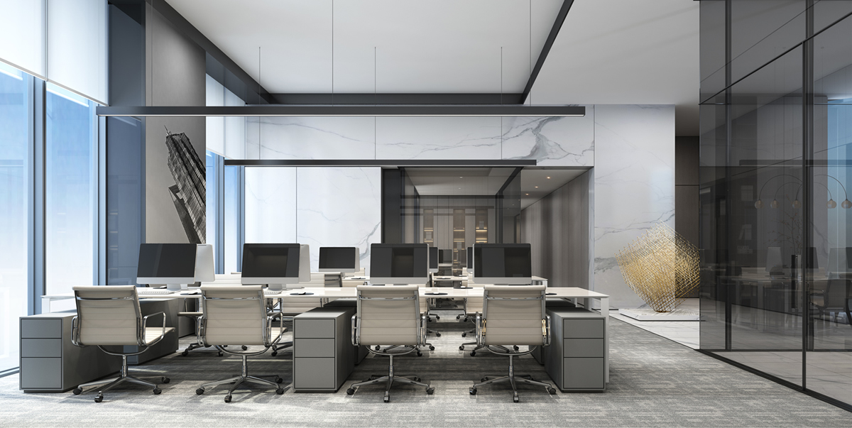 安徽永昌新材料3400平极简风办公楼装修(图3) 安徽永昌新材料3400平极简风办公楼装修(图3)