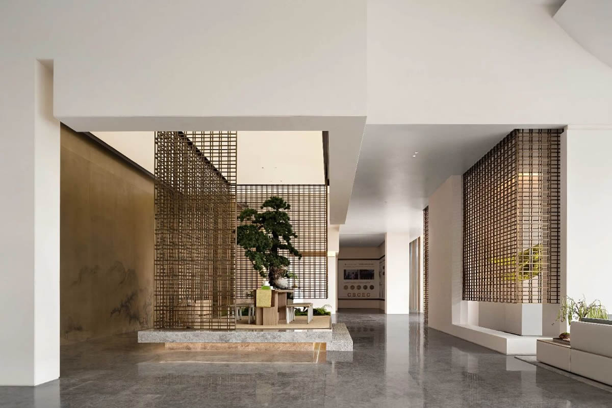 广德·中粮江山誉景售楼部新中式装饰装修工程(图2) 广德·中粮江山誉景售楼部新中式装饰装修工程(图2)