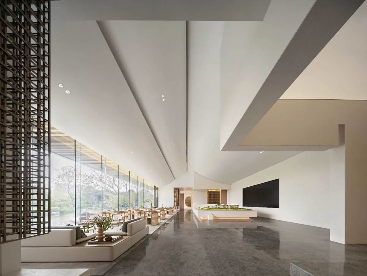 广德·中粮江山誉景售楼部新中式装饰装修工程(图3) 广德·中粮江山誉景售楼部新中式装饰装修工程(图3)