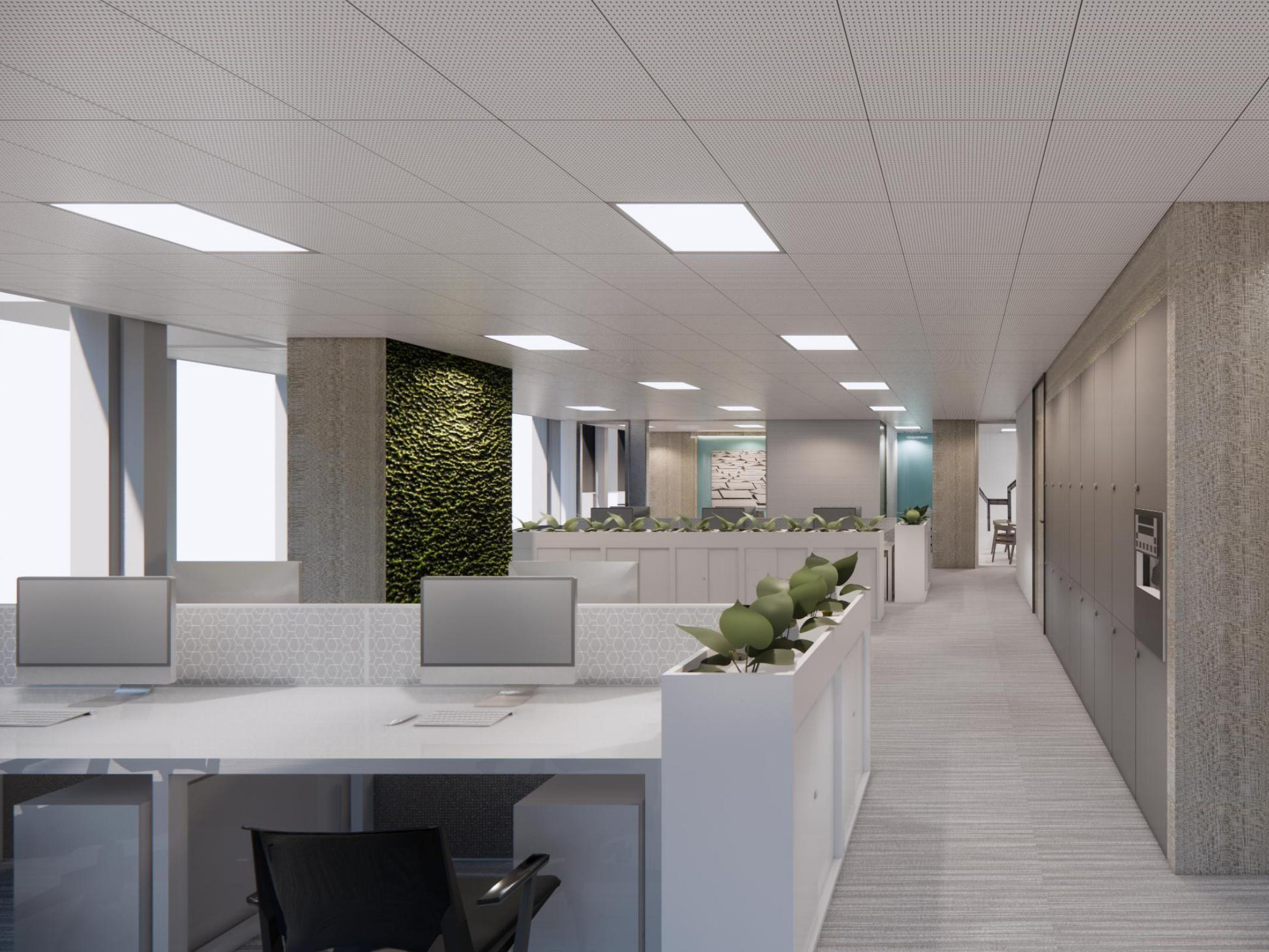 滁州2800平方现代简约办公楼装修设计项目(图2)