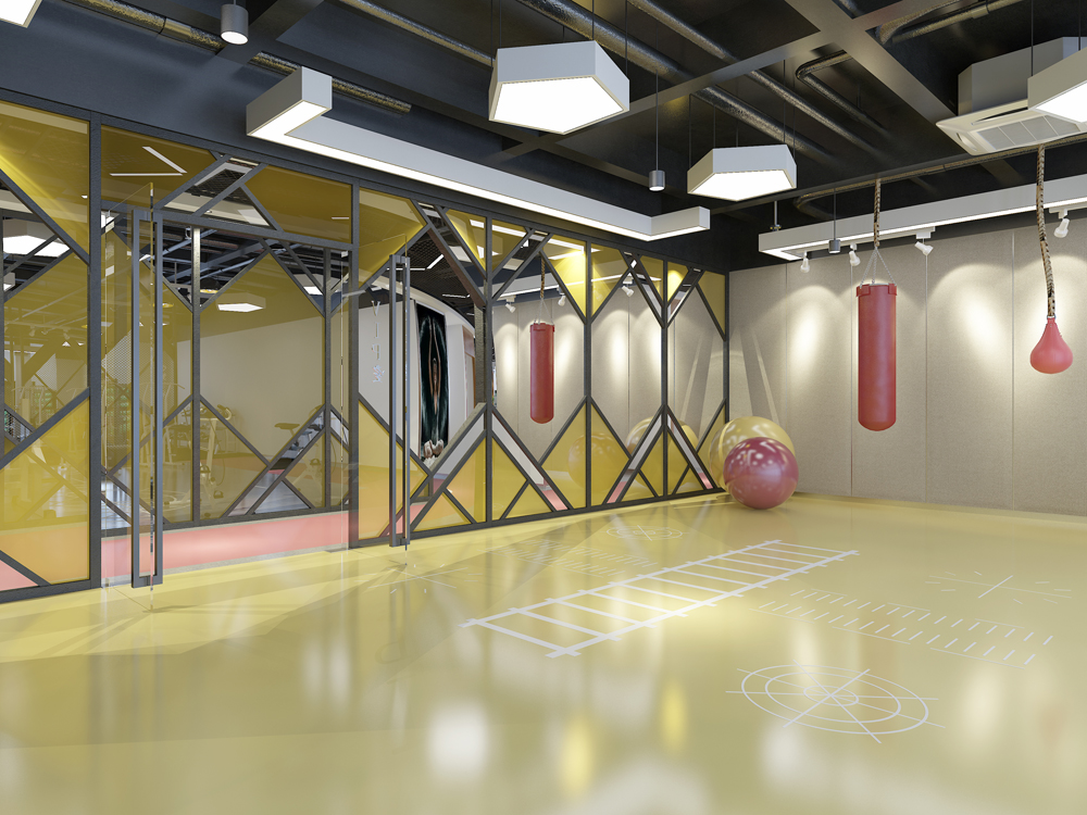 合肥蜀山区1800平方启动健健身馆装修设计(图3)