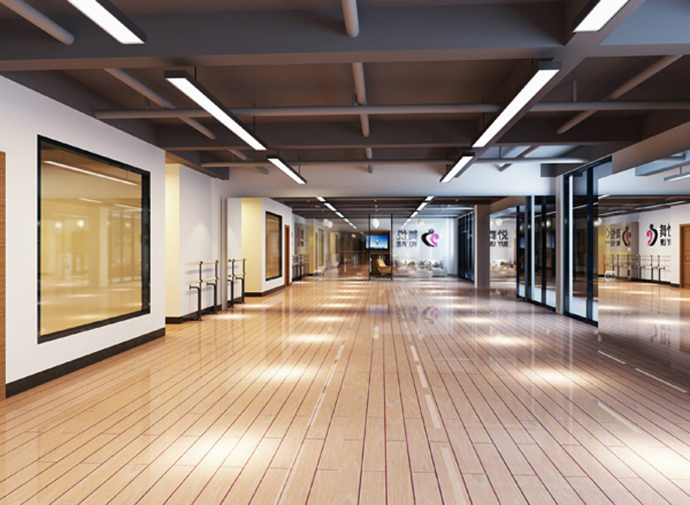 合肥1200平方舞悦-舞蹈瑜伽培训室装修设计(图3)