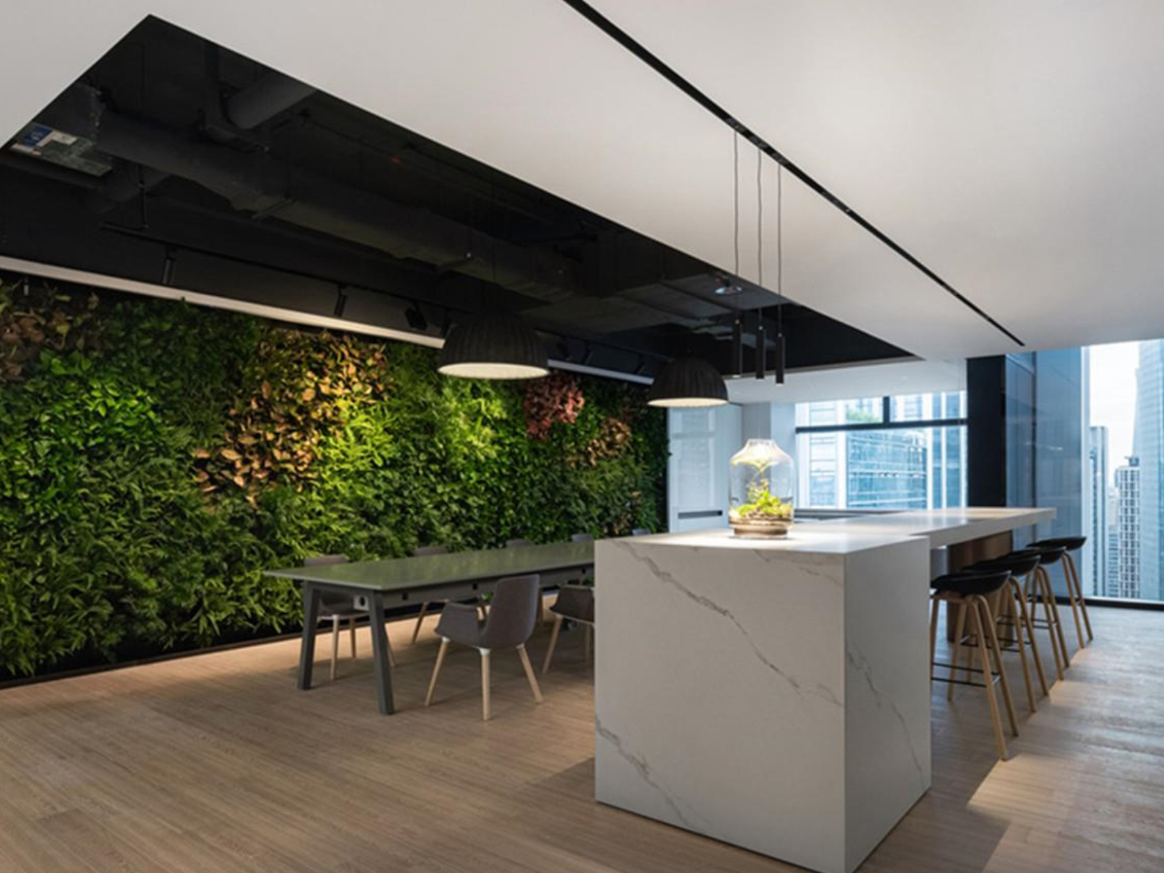 半山装饰带你了解---办公楼茶水间装修色彩搭配(图2)