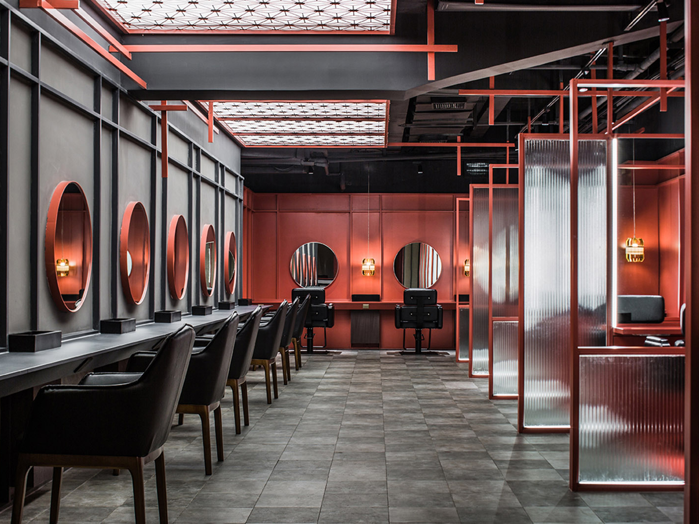 300平方理发店装修设计项目(图3)