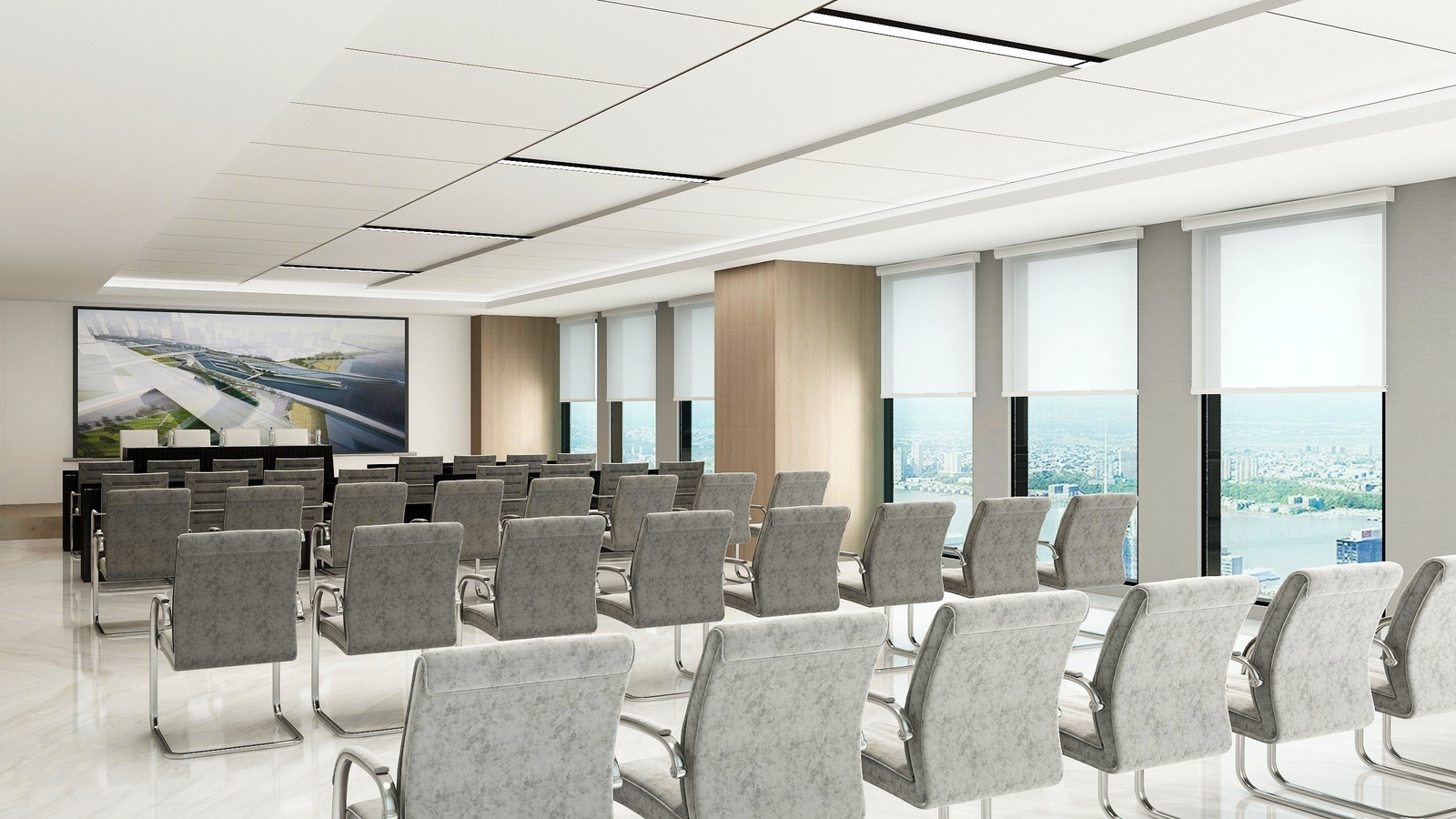 合肥800㎡现代简约风办公室装修设计案例(图3)