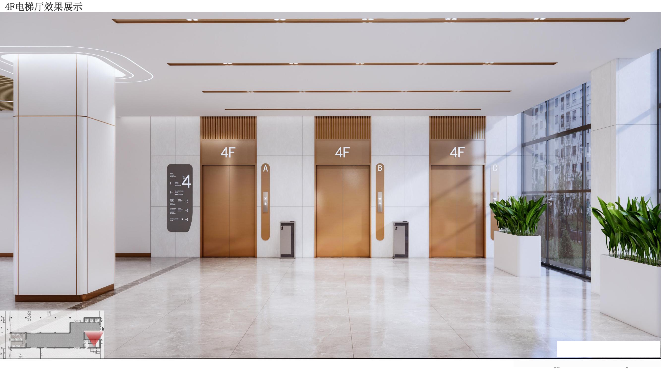 淮北商场内部电梯装修设计项目(图2)