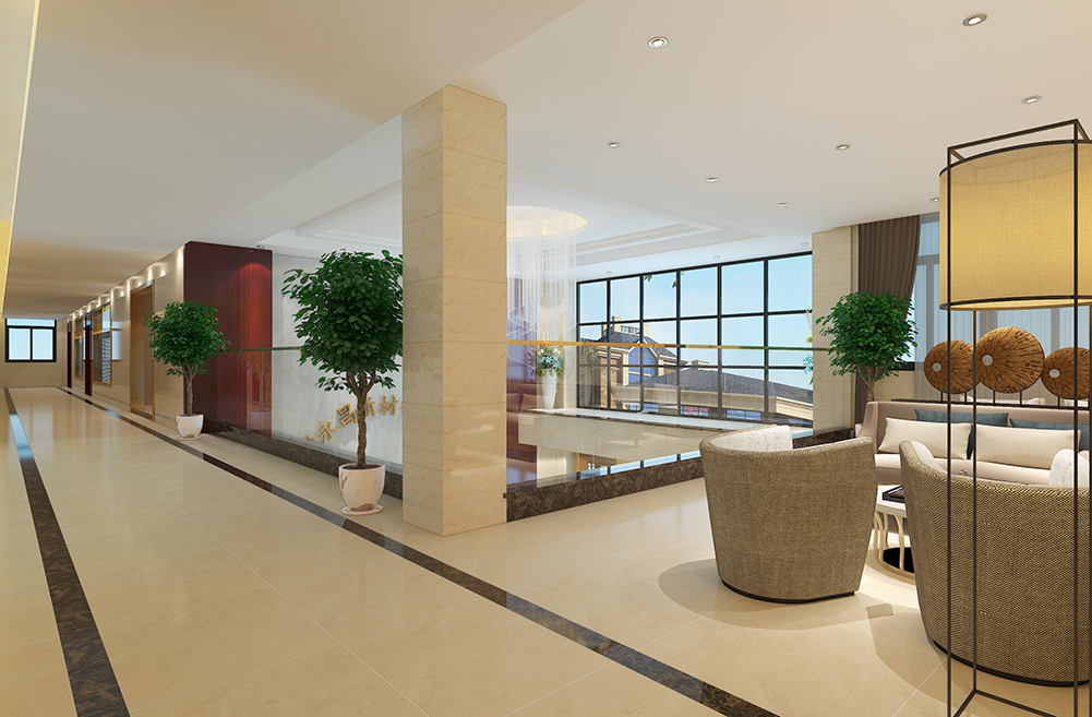 安徽永昌新材料3500平方办公楼装修设计项目(图3)
