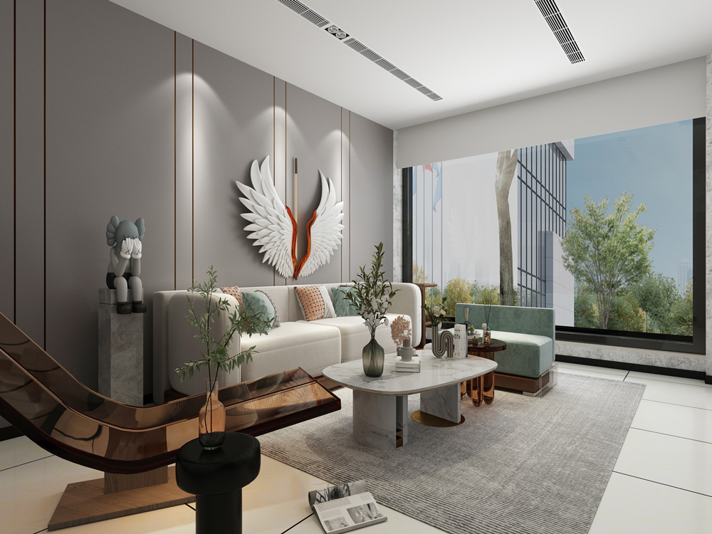 淮北华松.皖溪佳苑-售楼部装修改造工程(图8)