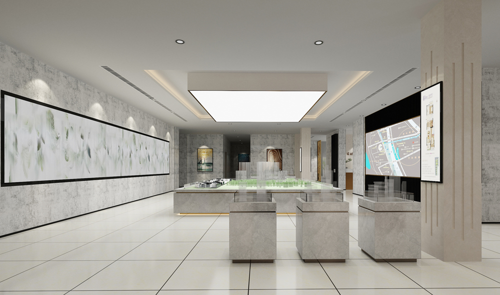 淮北华松.皖溪佳苑-售楼部装修改造工程(图6)