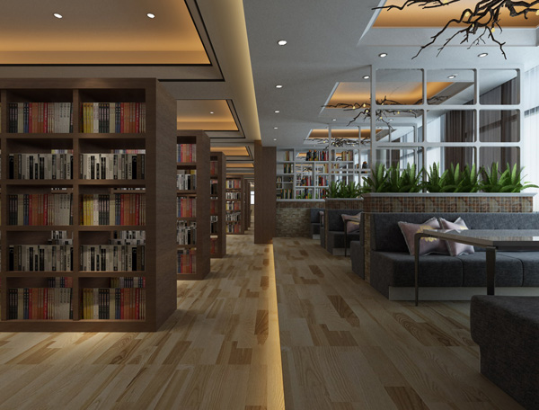 45中图书馆装修设计项目(图3)